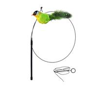 Interactive Cat Toy - Jouet pour chat - Chirping Bird Cat Toy | Chirping Teaser Toy, Chirping Teasing Toys In Bird Shape, Interactive Cat Wand Replacement With Rope For Pet Cats Kittens Small Animals