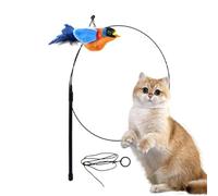 Interactive Cat Toy - Jouet pour chat - Chirping Bird Cat Toy | Chirping Teaser Toy, Chirping Teasing Toys In Bird Shape, Interactive Cat Wand Replacement With Rope For Pet Cats Kittens Small Animals