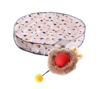 Interactive Cat Toy Rolling Ball Automatic Rechargeable Oxford Cat Toy with Self-Activity Hunting Cover for Indoor Cats Training, Play, Hunt, and Entertainment, Perfect Christmas Pet Gift, Hall