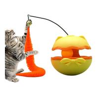 Interactive Cat Toy - Smart Motion Kitten Play Exercise, Battery Powered Automatic Pet Teaser With Bell, Durable Safe Chew Toy, Stimulating Enrichment Game For Home Cattery Bedroom Apartment