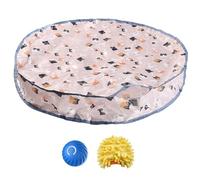 Interactive Cat Toys Rolling Rolling Interactive Mat Automatic Mouvement Activé Ball Moving Cat and Seek Toy Fun Mouse Catching Game