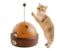 Interactive Cat Treat Dispenser - Electric Puzzle Feeder Toy for Play Engagement | Smart Activity Device with Automatic Snack Release, Indoor Training Enrichment Game for Kitten Adult Pet Home Use