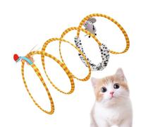 Interactive Cat Tunnel - Foldable Play Tube Set, Indoor Activity Structure Kit, Large Tunnel with Hanging Mouse Toy | Exercise Toy for Kitten