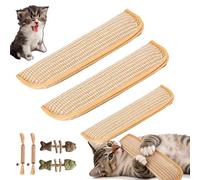Interactive Catnip Chew Toy 2 Pack, 2026 New Catnip Kicker Soft Sisal Pillow for Cats with 6000mg Organic Catn, Bite Resistant Kicking Chewing Teething for Kitten and Adult Cat (2PCS*M+1*S)