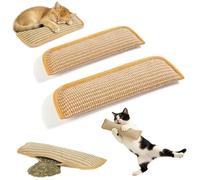 Interactive Catnip Chew Toy - Catnip Pillow Toy with 6000mg Organic Catnips, Soft Sisal Material Indoor Kitten Scratching, Bite-Resistant Teething Toy, Soft Hemp Scratching Post (Small+Large)
