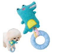 Interactive Chew Toys, Dog Squeaky Toy, 7.48x2.76 inches Bite-Resistant Plush with Reinforced Seams, Stimulation, Heavy-Duty Soft Crinkle Toy for Pet Breed, Play Accessory for Home Park Walking