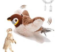 Interactive Chirping Bird Cat Toy, Bird Chase Flappy Cat Toy, Flapping Bird Cat Toy with Three Flapping Modes, Flying Bird Toy for Cats, Electric Sparrow Shaking Bird (1 Pcs)