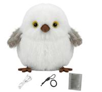 Interactive Chirping Fowl - Motion Sound Plush, Rechargeable Catnip Animal, | Chirping Bird Cat Toy Flapping Wings Cat Toys Chirping Bird Touch Activated Catni Play Kitten Boredom Exercise Pet Enrichment