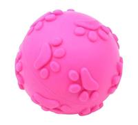Interactive Dog Ball | Squeaky Pet Training Bouncy Balls Toy | Durable Puppy Teething Chew Ball | Bite Resistant Dog Enrichment Play Item | Active Fetch Exercise Toy for Apartment Garden Backyard Park
