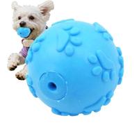 Interactive Dog Ball | Squeaky Pet Training Bouncy Balls Toy | Durable Puppy Teething Chew Ball | Bite Resistant Dog Enrichment Play Item | Active Fetch Exercise Toy for Apartment Garden Backyard Park