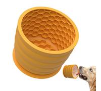Interactive Dog Lick Bowl, Silicone Dog Bowl for Slow Feeding, 620 ml Dog Bowl for Healthy Eating, Microwave Safe Dog Bowl, Interactive Puppy Slow Feeder Dog Bowl with Suction Cups
