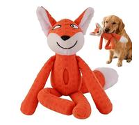 Interactive Dog Plush - Squeaky Stuffed Chew Toy, Pet Play Toy for Entertaining, Chew Training Tool, Durable Plush Gear with Double Layered Stitching, Enrichment Play Tool for Chewing and Fetching