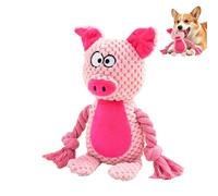 Interactive Dog Toy, Squeaky Enrichment Teething, 7.87x3.94x2.36 Inches Pet Toy with Sound Feature, PP Cotton Filled Dog Chew, Calming Plush with Cute Animal Design, Pet Training for Indoor Use