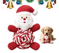 Interactive Dog Toys Soft Squeaky - Interactive Christmas Rope Doll Dog for | Stimulating Dog Toys for Christmas, Holiday, Travel, Beach, | Pool, Park, Yard, Bedroom, Garden, Living Room, Indoor Dog Toys