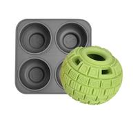 Interactive Dog Treat Dispensver Toy - Slow Food Puzzle Ball Avec Silicone 4-Cavity Tray | Gelant Toy Toy For Training Agressive Chewers, Small Dog Smart Reward Feeder For Enrichment Game Activity