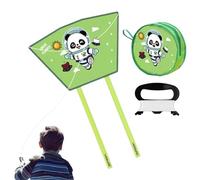 Interactive Foldable Kite - Handheld Flying Toy, Polyester Material with Sturdy Construction for Smooth Kite Kit with Fun Design for Children Boys Girls Outdoor Lawn Garden Yard Camping Picnic