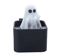 Interactive Ghost Figurine, Responsive Scare Gag Box, Spooky Tiny Halloween Prank Toy, Creepy Tabletop Prop for Bookshelf, Dining Room, Mantel Display, Party Favors, Haunted House Decor Element