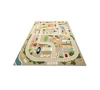 Interactive Kids Activity Mat, 47x71 Inches Children Traffic Activity Floor | Living Room and Apartment Play Area, Kindergarten and Classroom Educational Space, Colorful Accessory with Non-Slip Rubber