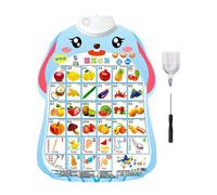 Interactive Learning Wall Chart, Alphabet Number Poster, Fruit and Vegetable Sound Chart with Educational Features, Durable Kids Accessory with Colorful Design, Learning Tool for