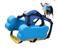 Interactive Life Jacket, Swim Waters Vest, Adjustable Lightweight Life Preserver with Rescue Handle Reflective Float Coat for Small, Medium, and Large Dogs Water Safety, 460g
