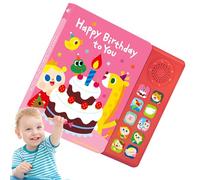 Interactive Music Book - Jouet sonore éducatif avec 10 rimes de crèche, livre de travail d'apprentissage de l'anglais, aide à l'enseignement audio amusante pour les petites filles d'âge préscolaire