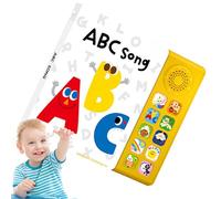 Interactive Music Book - Musical Learning Books | Educational Nursery Rhymes Bok 10 Songs English Early Learnings Aid For Boys Girls Children Todlers with Interactives Sound and Learnng Features