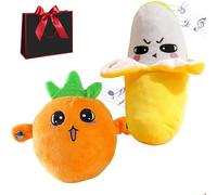 Interactive Music Plush Toy, Banana Plush Musical Sensory Toy With Sounds, Support Clapping, Tapping And Rhythm Battle Gameplay, Perfect For Parent-Child Bonding,Family Party Moments (2PCS-c)