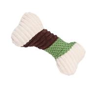 Interactive Pet Toys, Puppy Teething Chew Toys, Dog Stuffed Toy Dog Plush Toy Creative Corn Flannel Bone Shape Interactive Squeaky Toys for Puppy, 9.84x4.33x2.76 inches