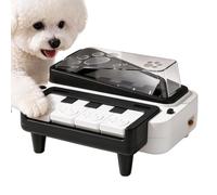 Interactive Piano Pet Treat Dispenser - Slow Feeder Toy | Paw Press | Piano Shape Design, Durable ABS Construction, Size 25x15x15cm (9.84x5.91x5.91in), Weight 400g, Battery-Powered Sound