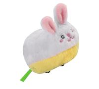 Interactive Rabbit, Pet Exercise Enrichment, Cute Pet Rabbit Rechargeable Sound Plush Toy,5.12x2.76x1.97 inches, for Hunting Chasing Game, Automatic Obstacle Avoidance