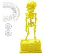 Interactive Skeleton Aquarium Aerating Decoration Dynamic Bubble Figure