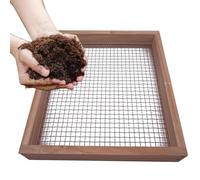 Interactive Soil Sifter for Gardening, Multifunctional Gravel Sifter, Rust-Proof Bonsai Tool, Reusable Sieve Mesh for Horticultural Projects, 11.42x12.8x1.97 inches