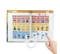 Interactive Sound Board Book for Kids Ages 3-6 - Rechargeable Talking Educational Toy for Phonics & Vocabulary | Electronic Learning Book for Travel & Classroom | USB Cable Included, 20x27cm