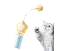 Interactive Wand Toys For Cats - Automatic Retractable Pole, Plush Ball Tea | Automatic Cat Wand Toy - Retractable Teaser Pole, Plush Ball Toy, Interactive Exercise Accessory, Self Play Pet