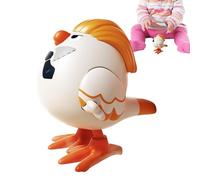 Interactive Wind Up Animal, Hopping Bird Toy, 3.54x3.74x2.68 Inches Clockwork Figure with Sturdy Build, Early Learning Plaything, Preschool Style with Bright Colors, Educational Activity for Kids