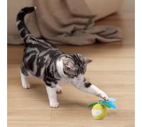 Interaktive Hundespielzeug Jouet interactif pour chat B All With La Ser & Feather Modes de mouvement automatique et d'éclairage (Bleu/Jaune) Jouet puzzle ABS pour jouer Comprend Charge (A, 8. 2 x 6. 5
