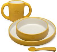 Interbaby Baby sets de table jaune set de 4 pièces
