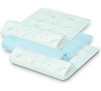 Interbaby Bamboo Diaper Set 3 Pcs 55x70 Teddy Blue