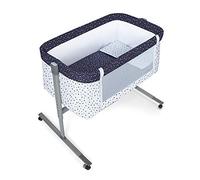 Interbaby Berceau Cododo Near en Aluminium + Parure + Nacelle + Matelas Modèle Universo Bleu Marine