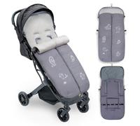 Interbaby Chanceliere Bebe Poussette Couverture Poussette Bebe Hiver, Doux | Sac de Couchage Poussette Bebe Détachable, Double Ouverture, Lavage Facile, Matériaux Antiallergiques, Cactus Gris