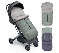 Interbaby Chanceliere Bebe Poussette Couverture Poussette Bebe Hiver, Doux, | Sac de Couchage Poussette Bebe Détachable, Double Ouverture, Lavage Facile, Matériaux Antiallergiques, Vert