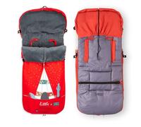 Interbaby Chanceliere Bebe Poussette Couverture Poussette Bebe Hiver, Doux | Sac de Couchage Poussette Bebe Détachable, Double Ouverture, Lavage Facile, Matériaux Antiallergiques, Indio