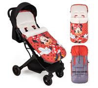 Interbaby Chancelière universelle pour poussette d'hiver douce, chaude et moelleuse | Chancelière d'hiver amovible, double ouverture, lavage facile, matériaux anti-allergiques, Minnie Topos