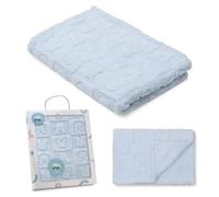 Interbaby - Couverture bébé Nouveau-né | Couverture Sherpa Extra Douce avec Motif Lapin, Confortable, Chaude, 80 x 110 cm, Unisexe, pour lit bébé, Poussette