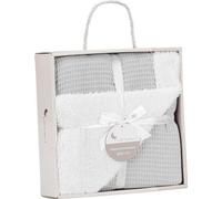 Interbaby Couverture pour bébé 80x110 gaufre microfibre grise