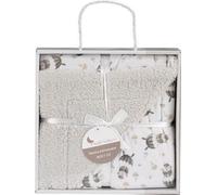 Interbaby Couverture pour bébé 80x110 ours en microfibre grise