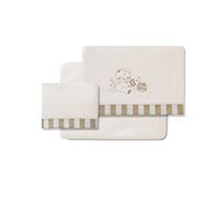 Interbaby - Draps pour Mini-Berceau Honey Bear Coralina Beige
