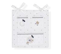 Interbaby Kit Vide Poches pour Lit Bébé Coton Piqué Modèle Amorosos Beige 58 x 61 cm
