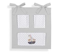 Interbaby Kit Vide Poches pour Lit Bébé Coton Piqué Modèle Pirata 58 x 61 cm
