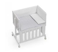 Interbaby lit d'enfant/co-dormant Star 90 x 55 cm bois gris/blanc